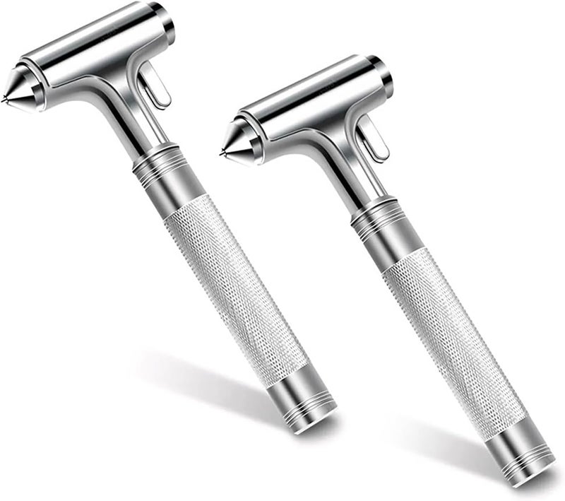 Tesheer 2-Pack Alloy Car Window Breaker with KM46 Tungsten Tip, 3-in-1 Glass Breaker & Seatbelt Cutter & Escape Hammer Car Emergency Rescue Tools for Tesla Model 3/Y/S/X/Cybertruck Accessories - Image 1